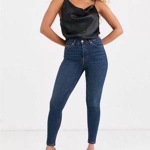 COPY - TOPSHOP Jamie Skinny Jeans in Indigo, Size W30/L30